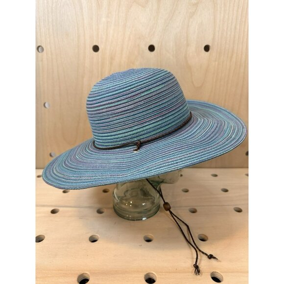 SunGrubbies Rachel UPF 50 Sun Hat Removable Chinstrap Purple Blue $59 Medium - Picture 3 of 11